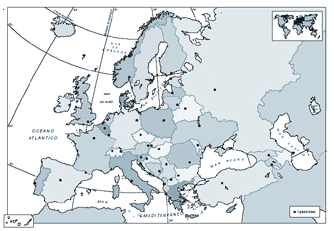 mapa de europa